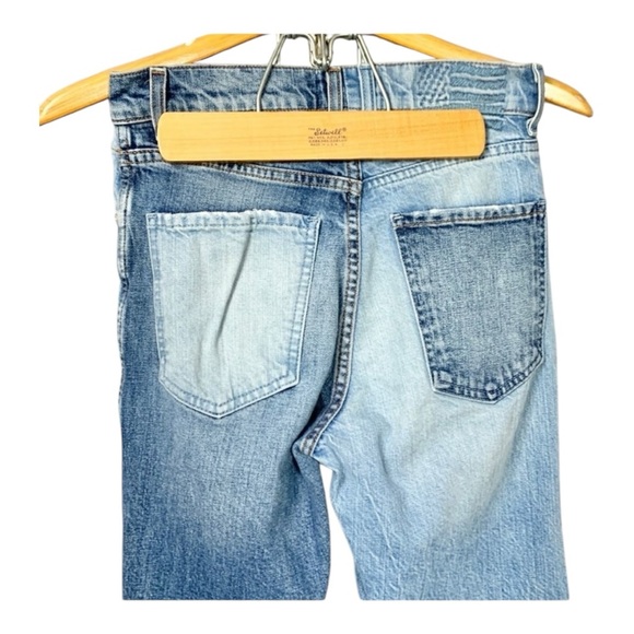 Revice Two Tone Distressed Cropped Jeans Size 25 - Picture 5 of 7